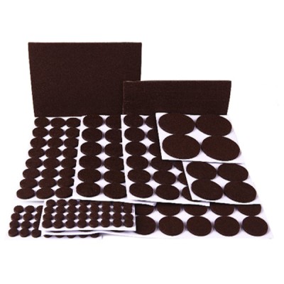 BSCI factory hot sale customized package and sizes heavy duty self adhesive reusable furniture feet felt pads