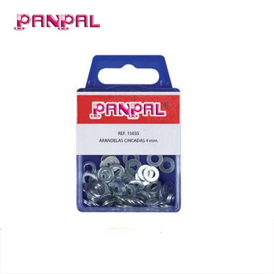 60pcs Hardware assortment M4 iron zinc plated high pressure flat washers