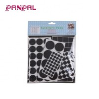 Hot sale furniture accessories black floor protectors ,heavy duty self adhesive felt pads