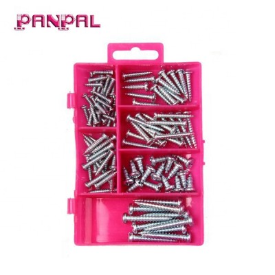 PP box package assortment kits 160pcs metal self tapping screw