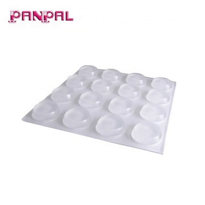 Low price transparent self-adhesive silicone clear bumper pads