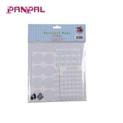 BSCI Approved factory price hot sale self-stick furniture round felt pads for hard surfaces